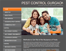 Tablet Screenshot of pestcontrolgurgaon.net